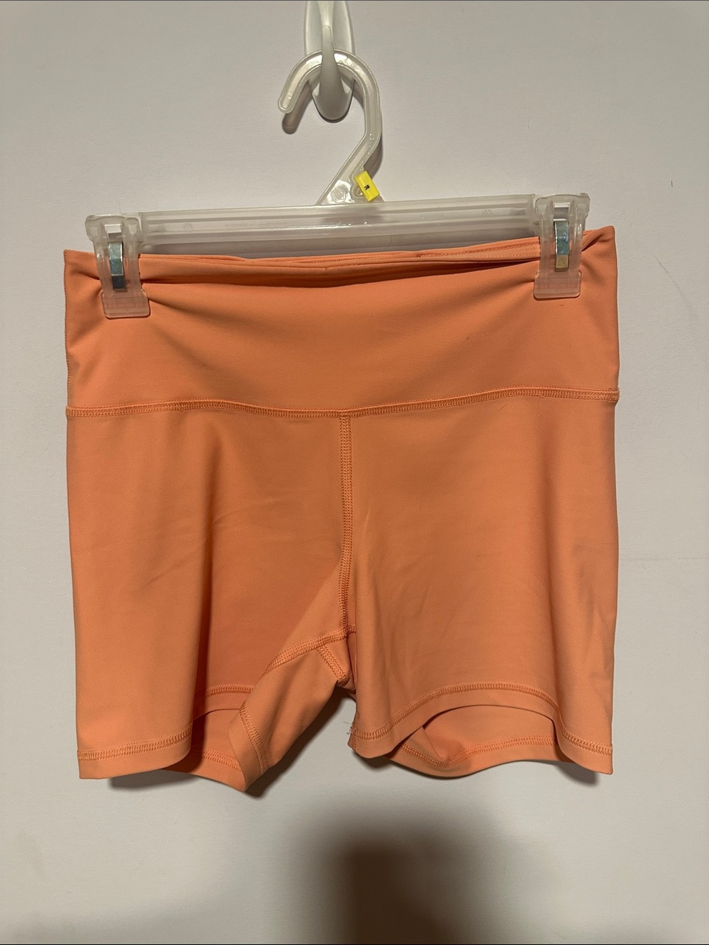 Old Navy Peach-Orange High-Rise Bike Shorts